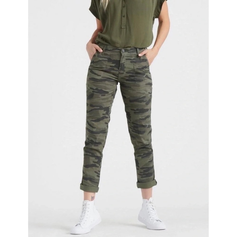 Lucky Brand Jeans‎ 4 27 Ava Slim Mid Rise Camo Green Camouflage Utility Skinny